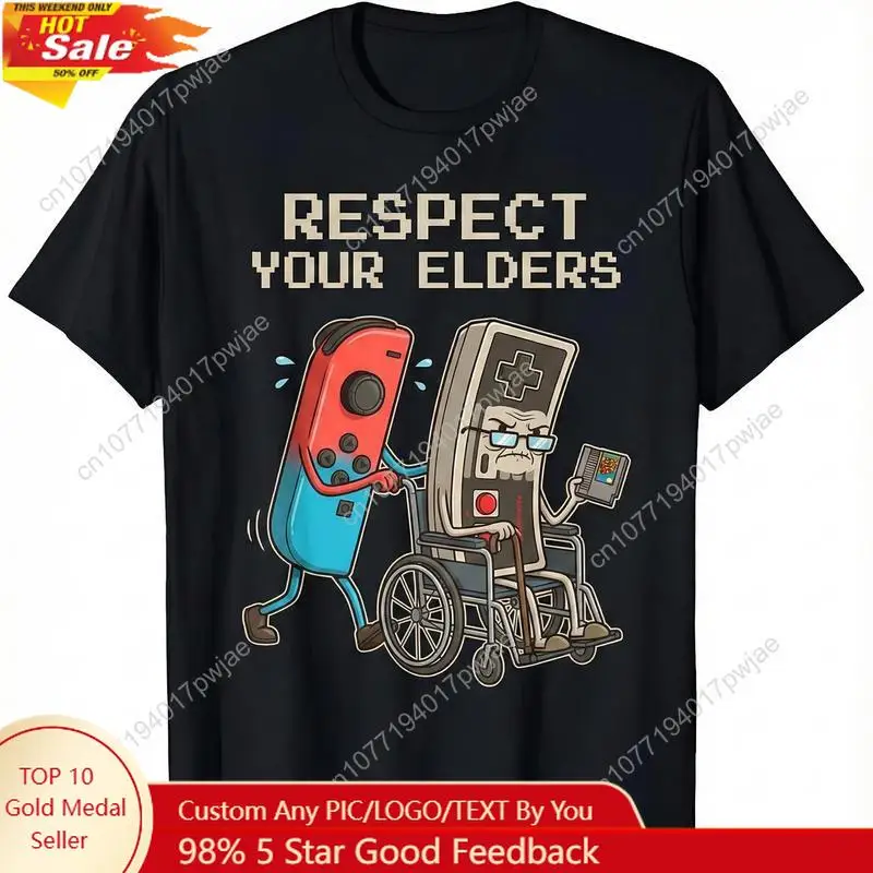 Gaming Consoles - Funny Retro Gamer Graphic T-Shirt Soft
