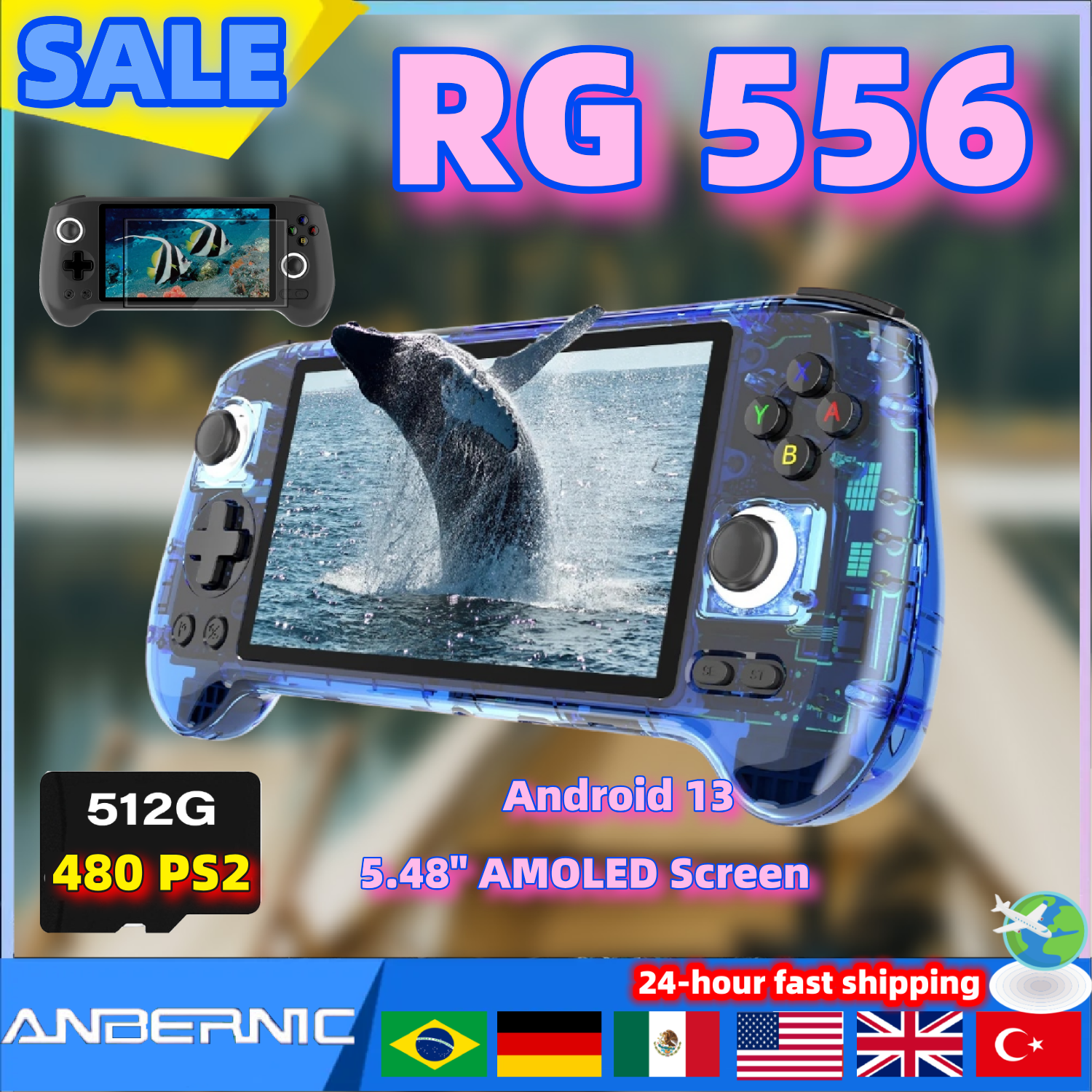 Gaming Console Types - ANBERNIC RG556 Retro Video Gaming Player