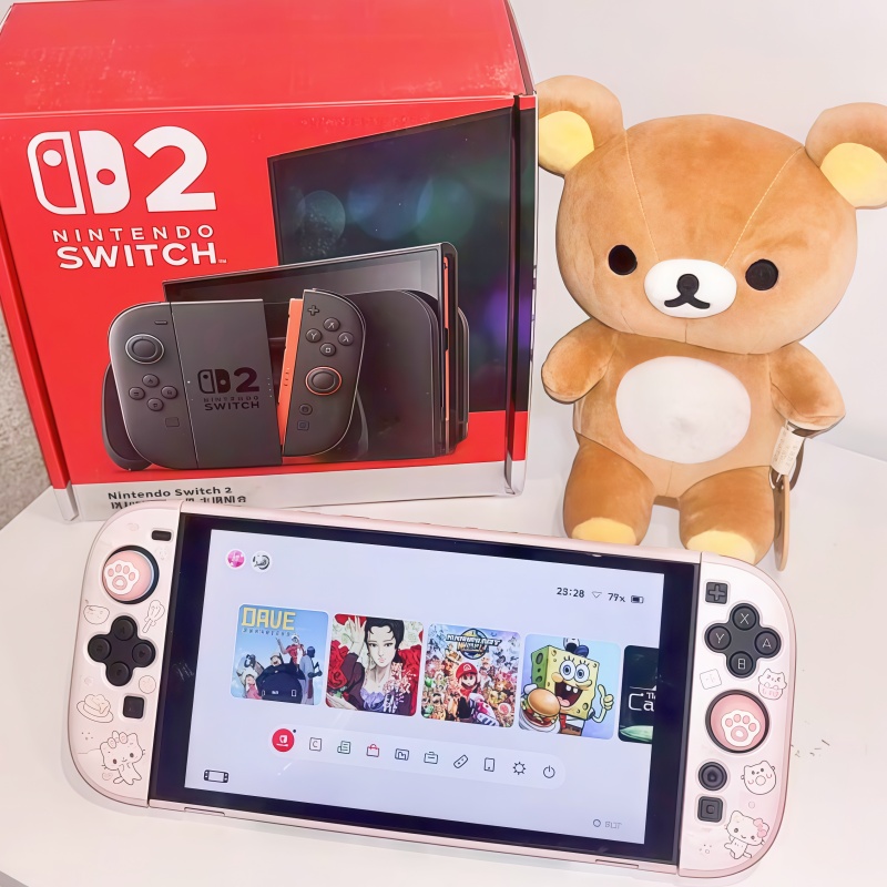 Gaming Console Design - Heart Forest Cute Cotton Candy Cat