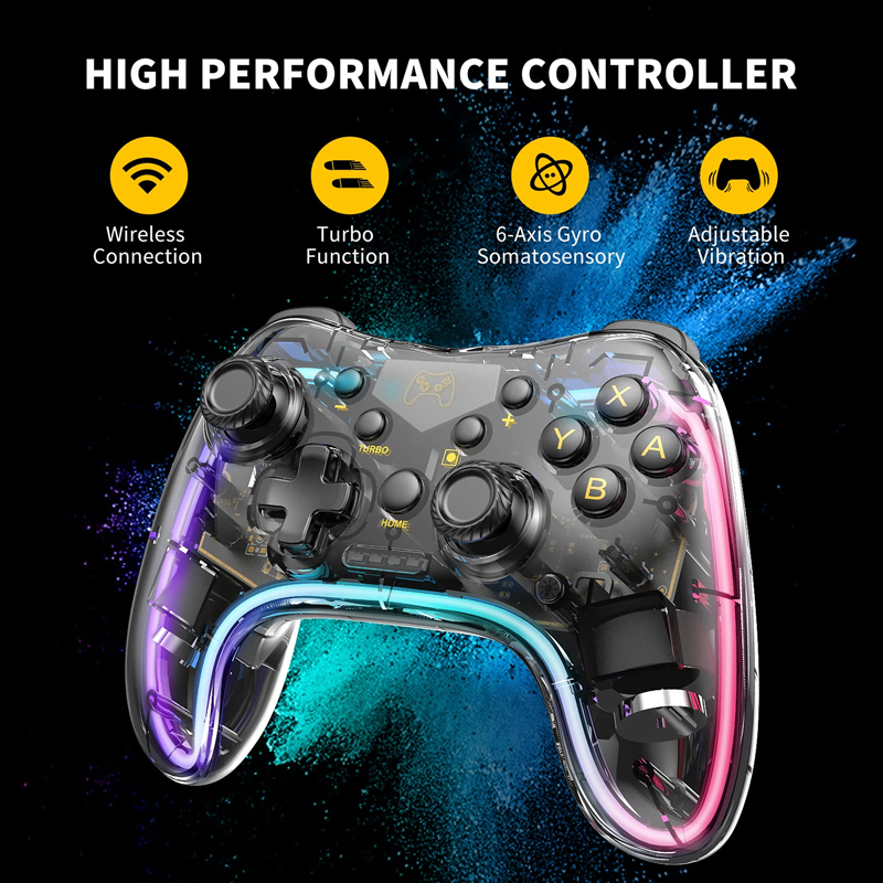 Gaming Console Bluetooth - Wireless RGB Colorful console retro gaming