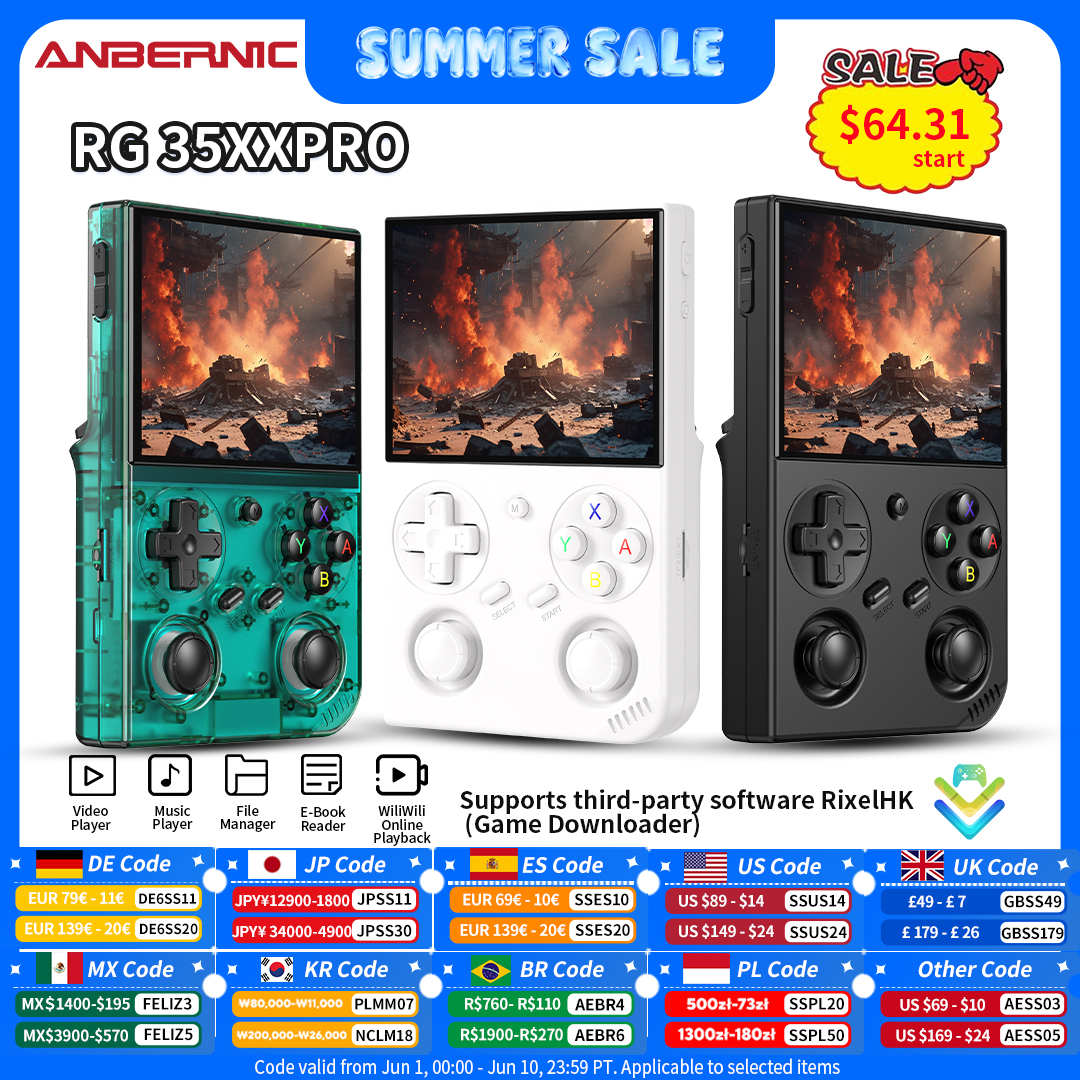 Gaming Console Types - Anbernic RG 35XXPro Retro Handheld Game