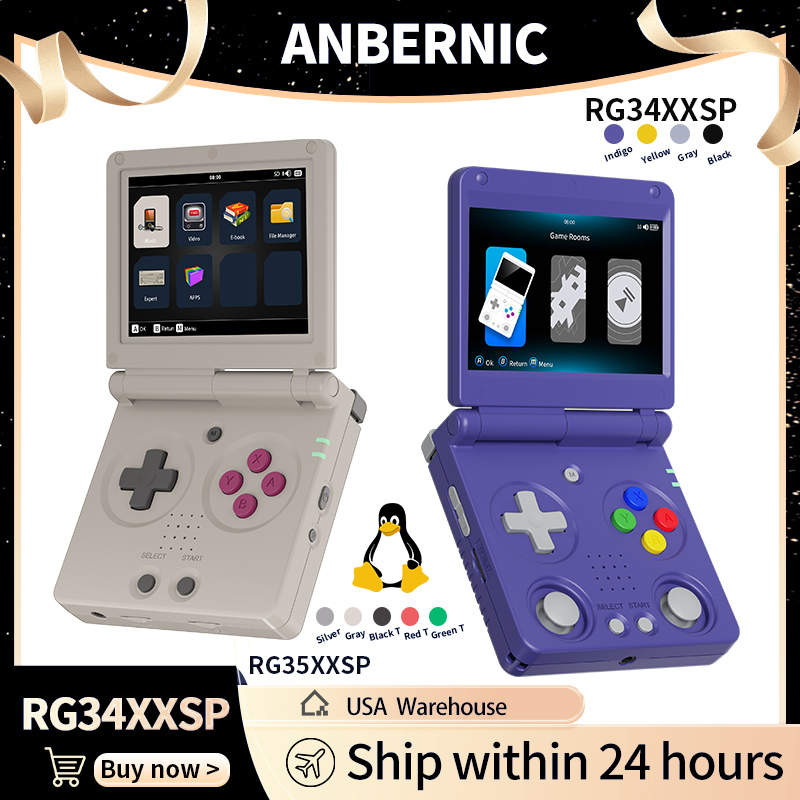 Anbernic RG34XXSP RG35XXSP Fli - Gaming Console Handheld Retro recensione e prezzo