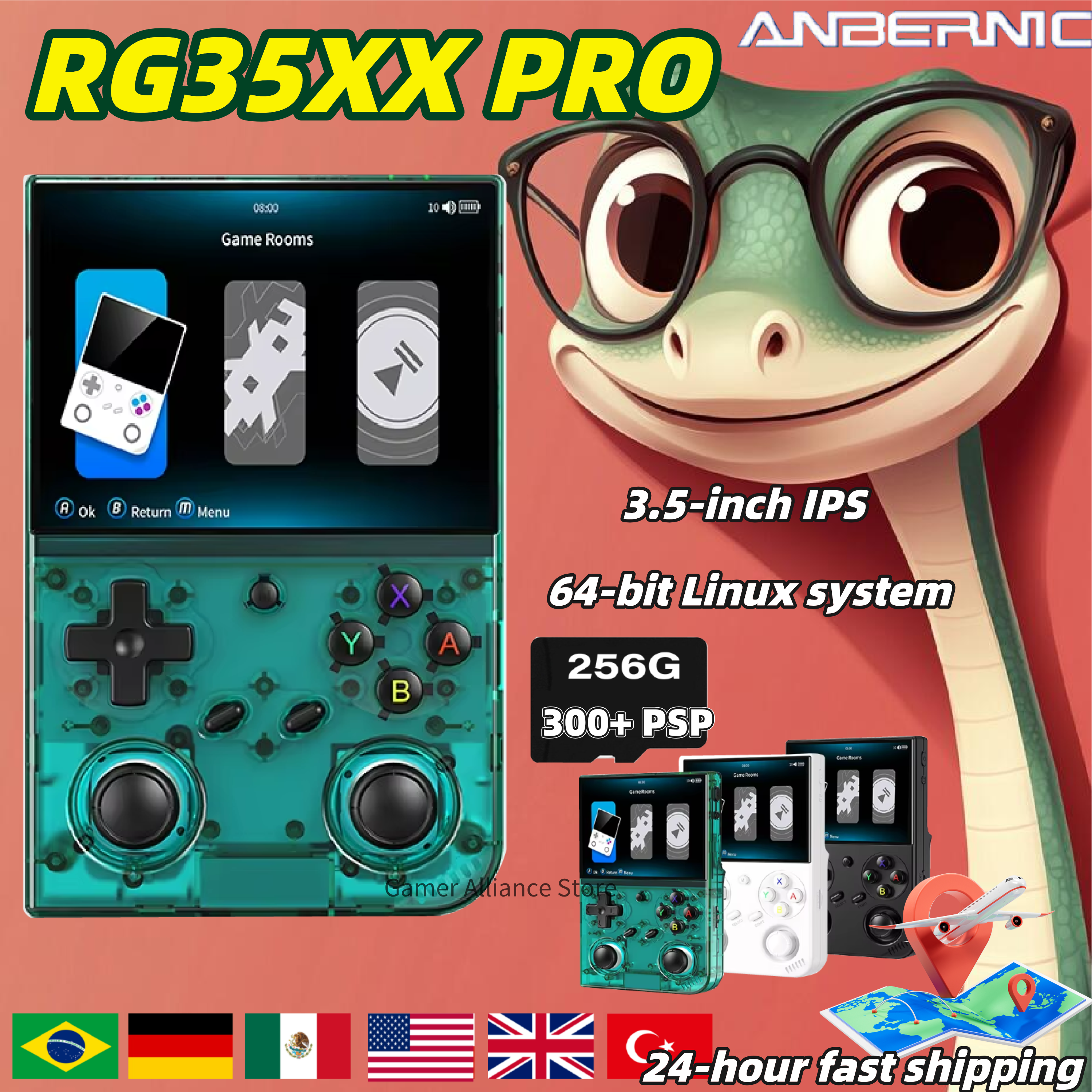 Anbernic RG 35XXPro RG35XX Pro - Gaming Console Types recensione e prezzo