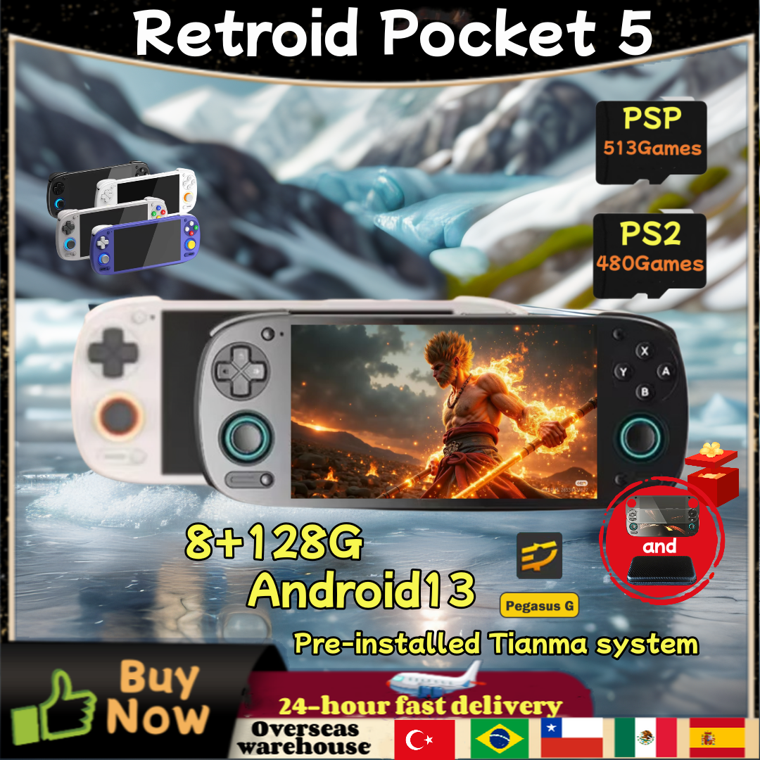 Retroid Pocket 5 RP5 Retro Han - Gaming Console Bluetooth recensione e prezzo