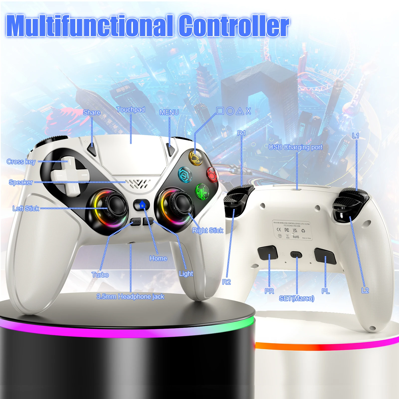 Wireless Controller Gamepad Fo - Gaming Console Bluetooth recensione e prezzo