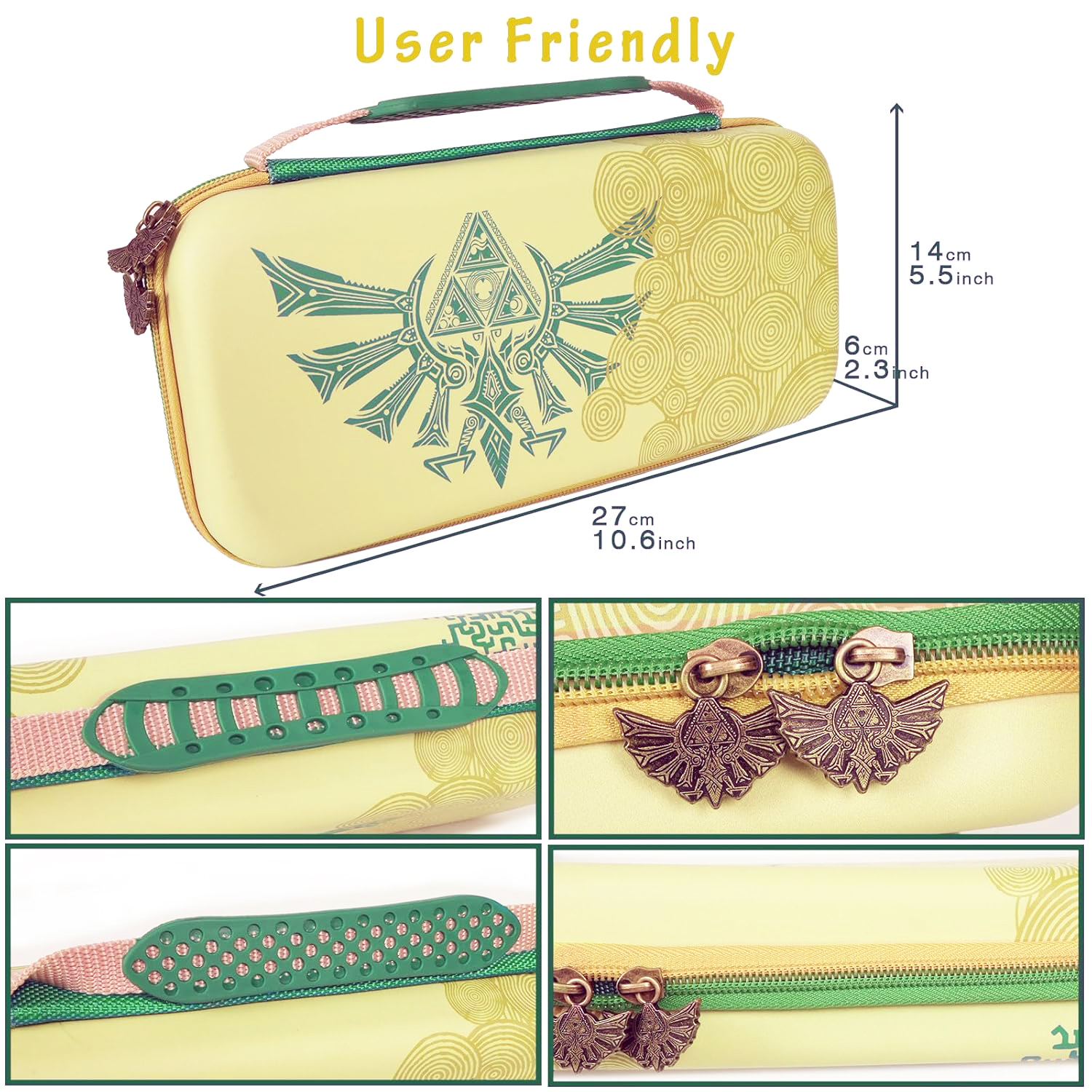 Carrying Case for Switch OLED, - Gaming Console Zelda recensione e prezzo