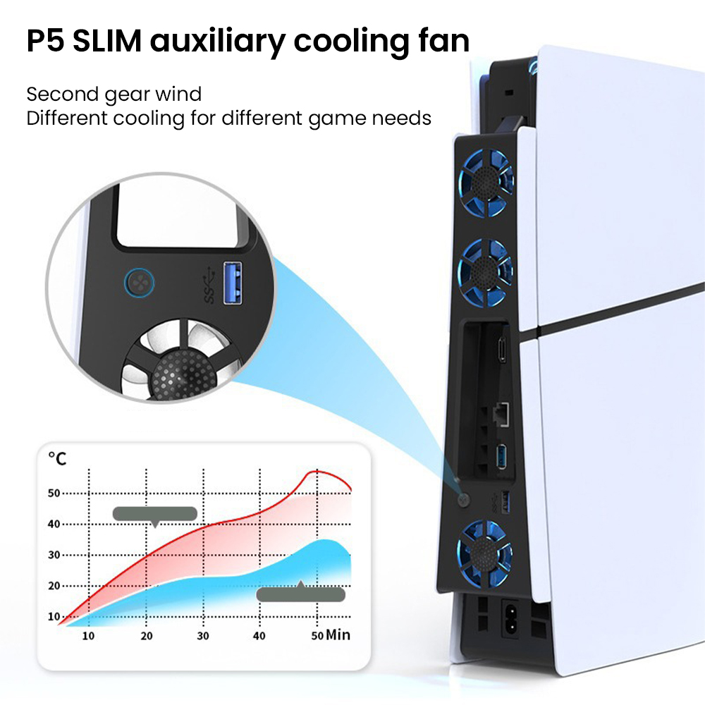 Gaming Cooler Fan Efficient Co - Gaming Console Ps5 recensione e prezzo