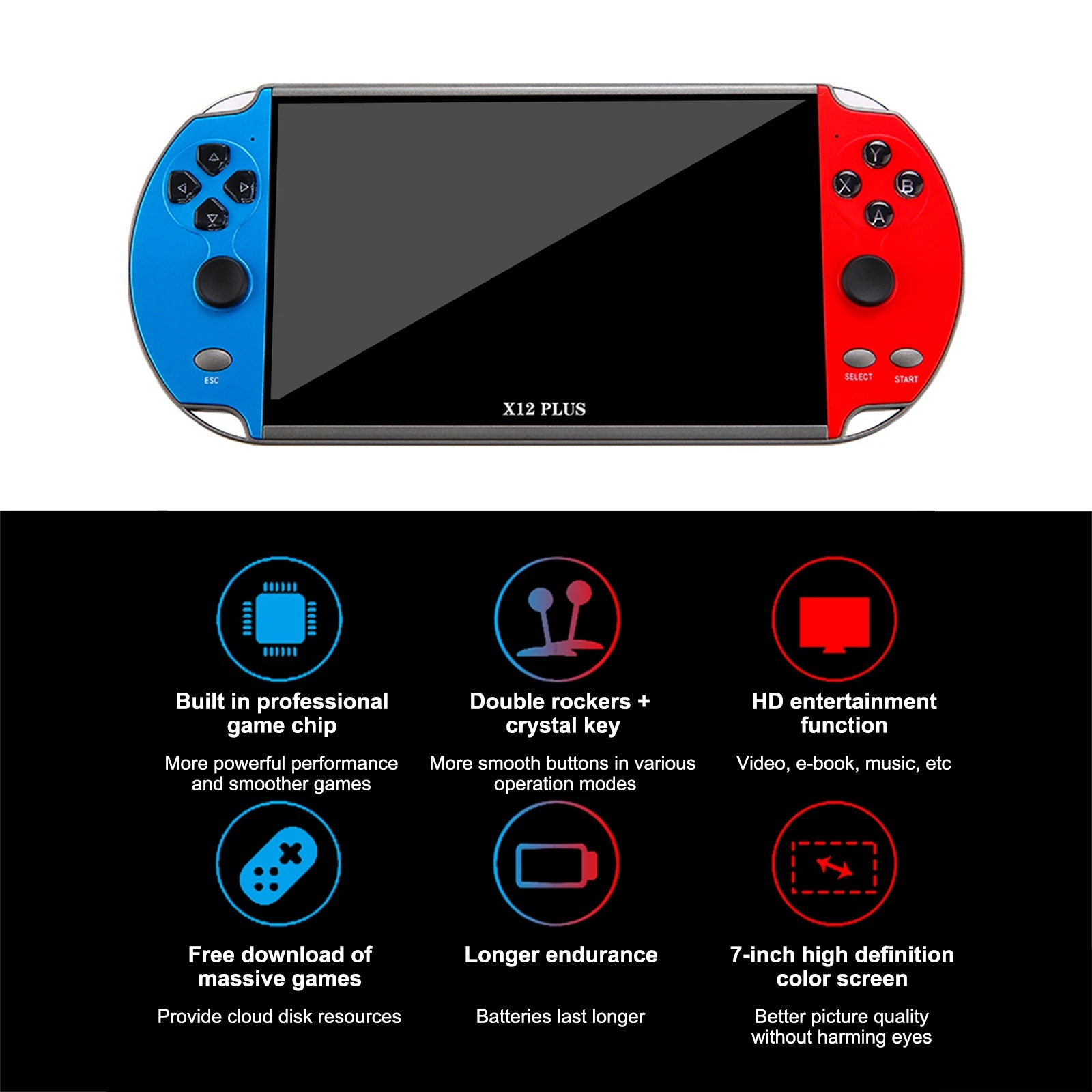 Lightweight X12 Retro Video Ga - Gaming Console Handheld Retro recensione e prezzo