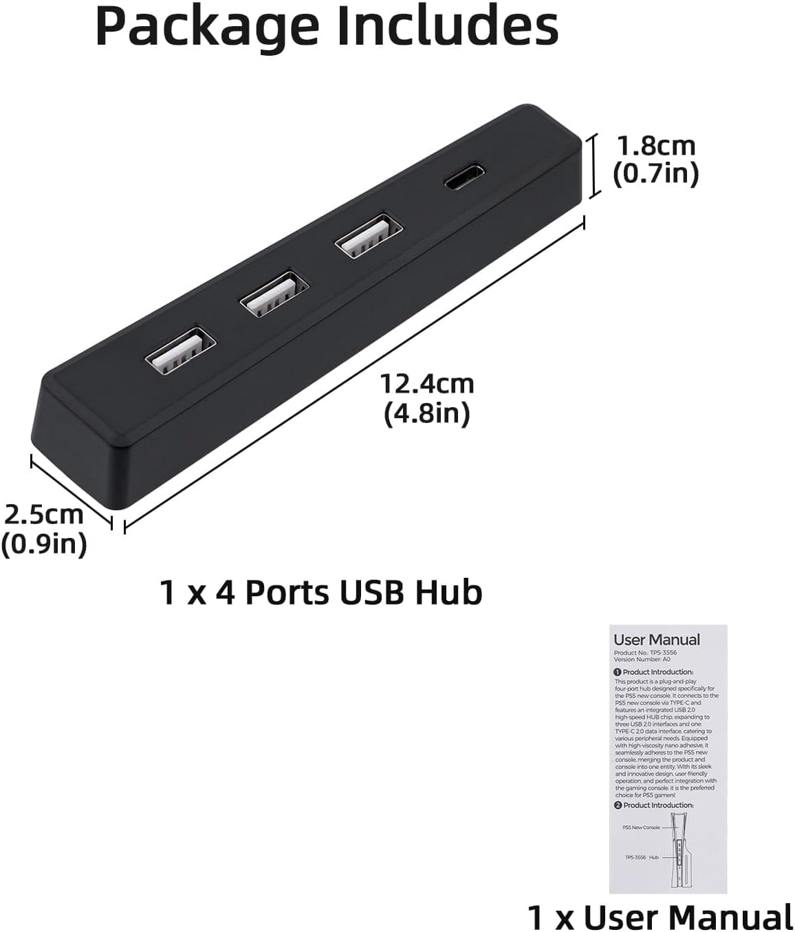 4 Ports USB Hub for PS5 Slim D - Gaming Console Ps5 recensione e prezzo
