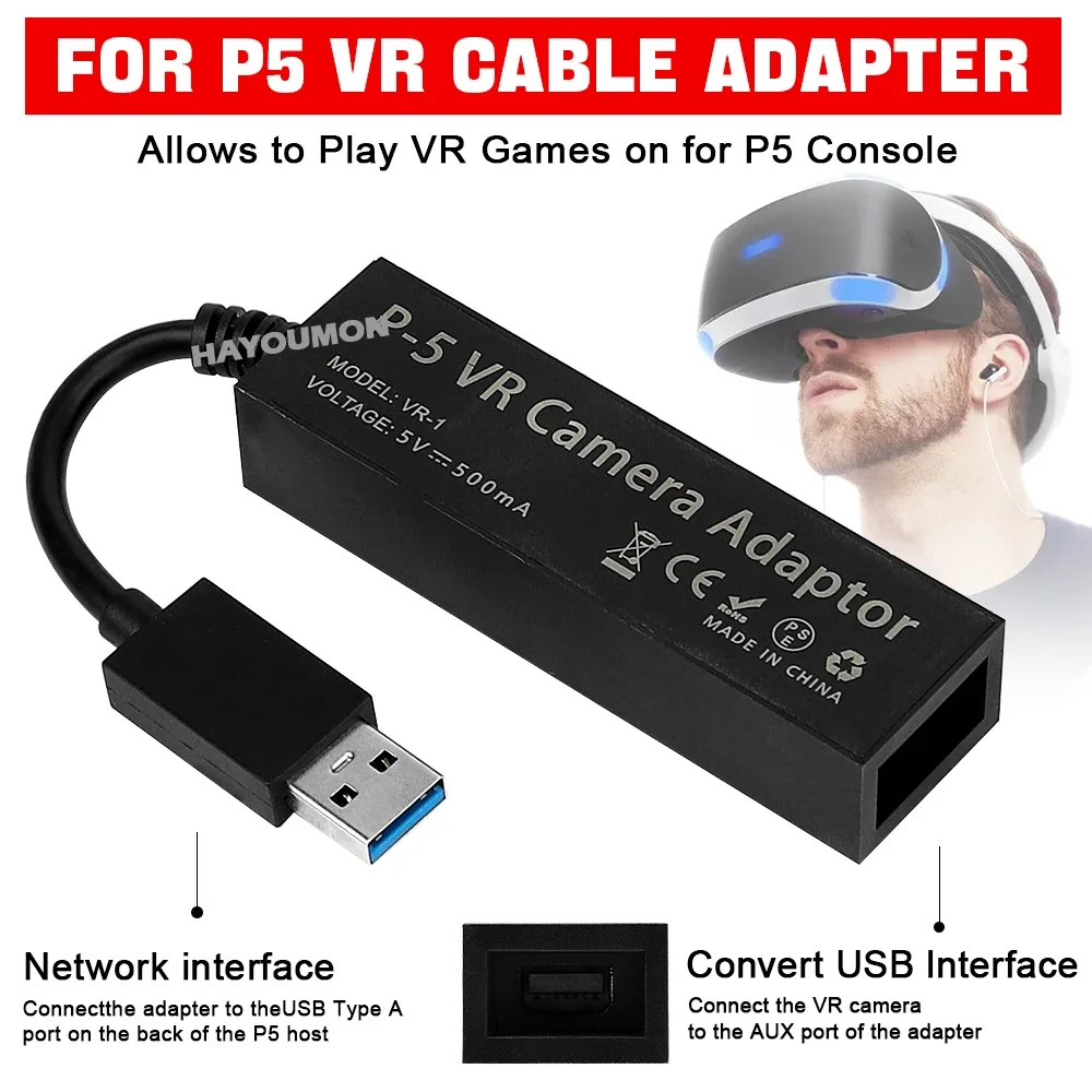 For PS5 VR Cable Adapter For P - Gaming Console Ps5 recensione e prezzo