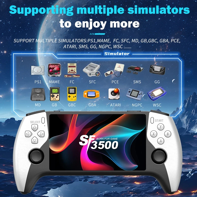SF3500 Retro Handheld Game Con - Gaming Console Types recensione e prezzo