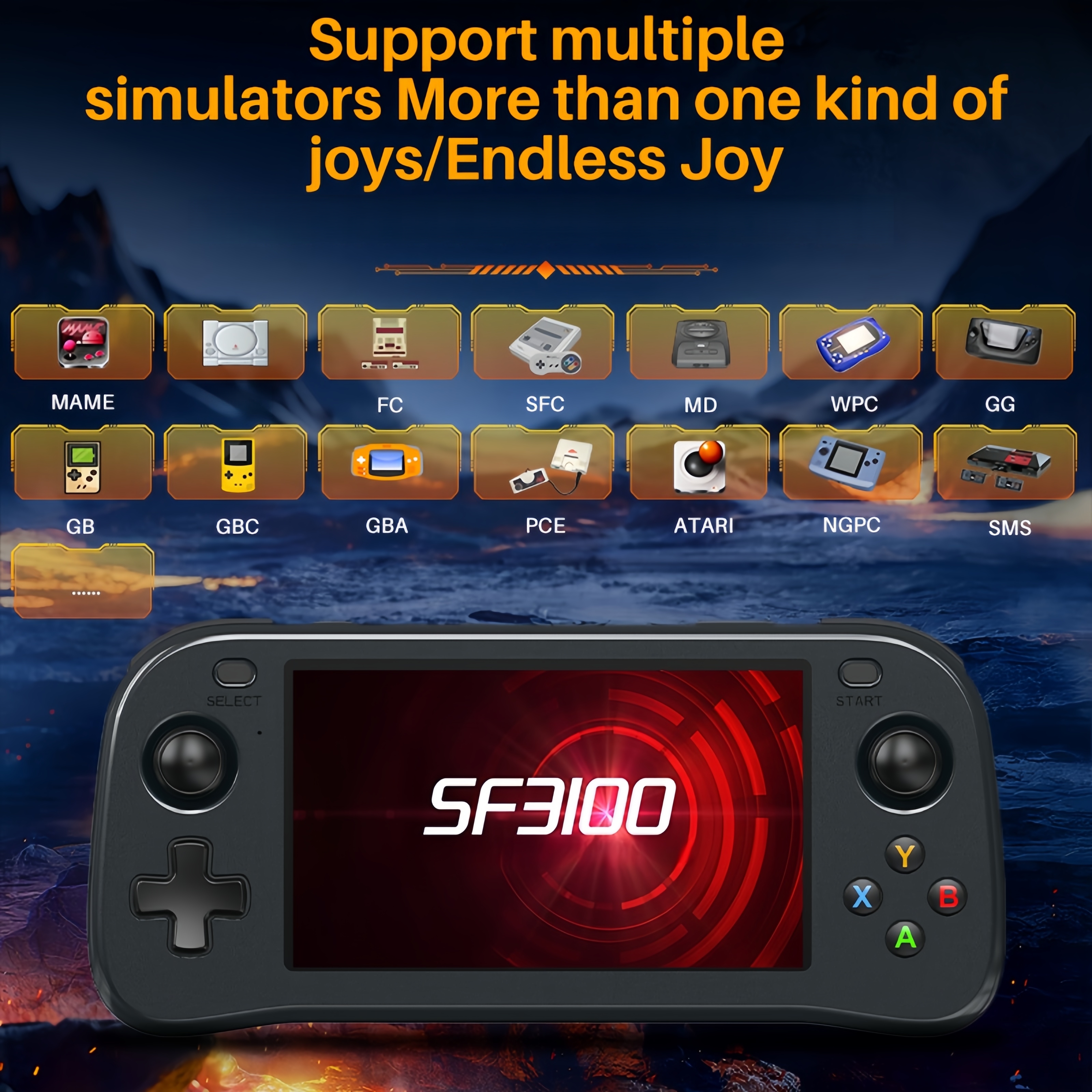 SF3100 Portable Handheld Game  - Gaming Console Types recensione e prezzo