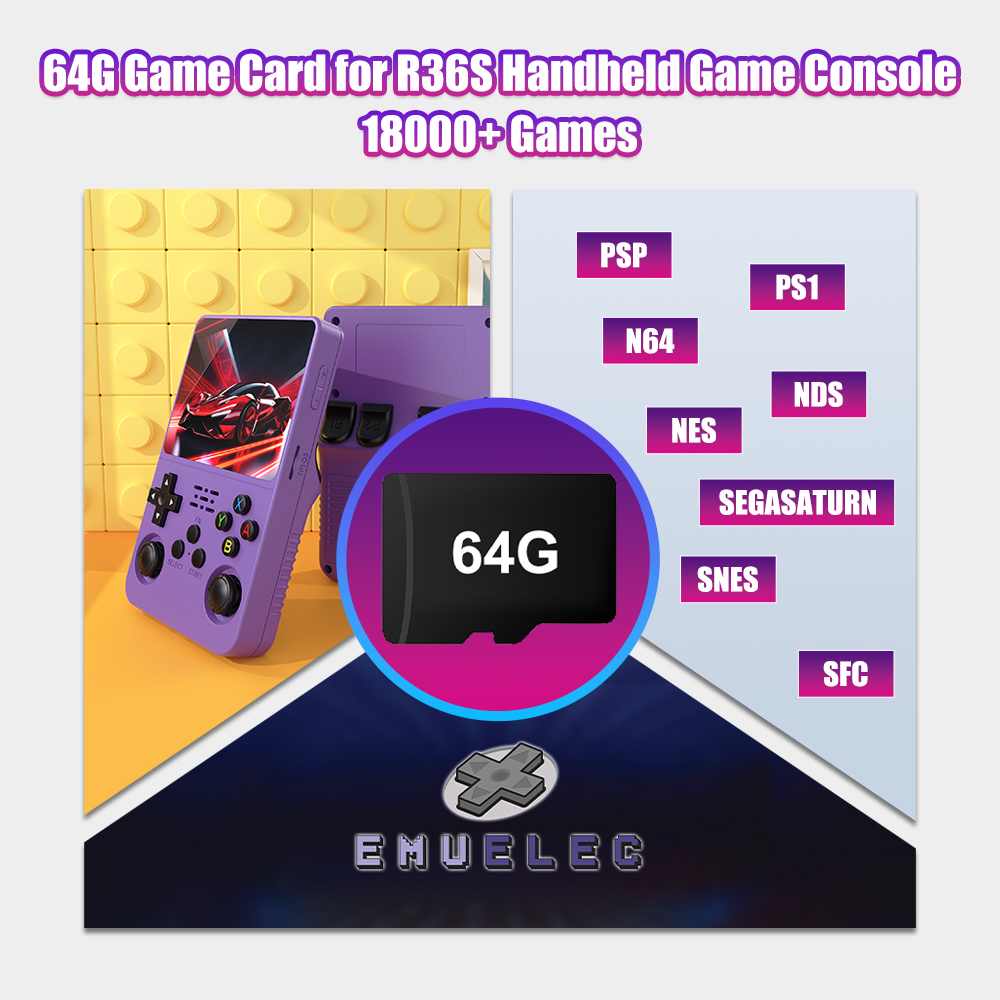 64G Game TF Card for R36S Vide - Gaming Console Handheld Retro recensione e prezzo