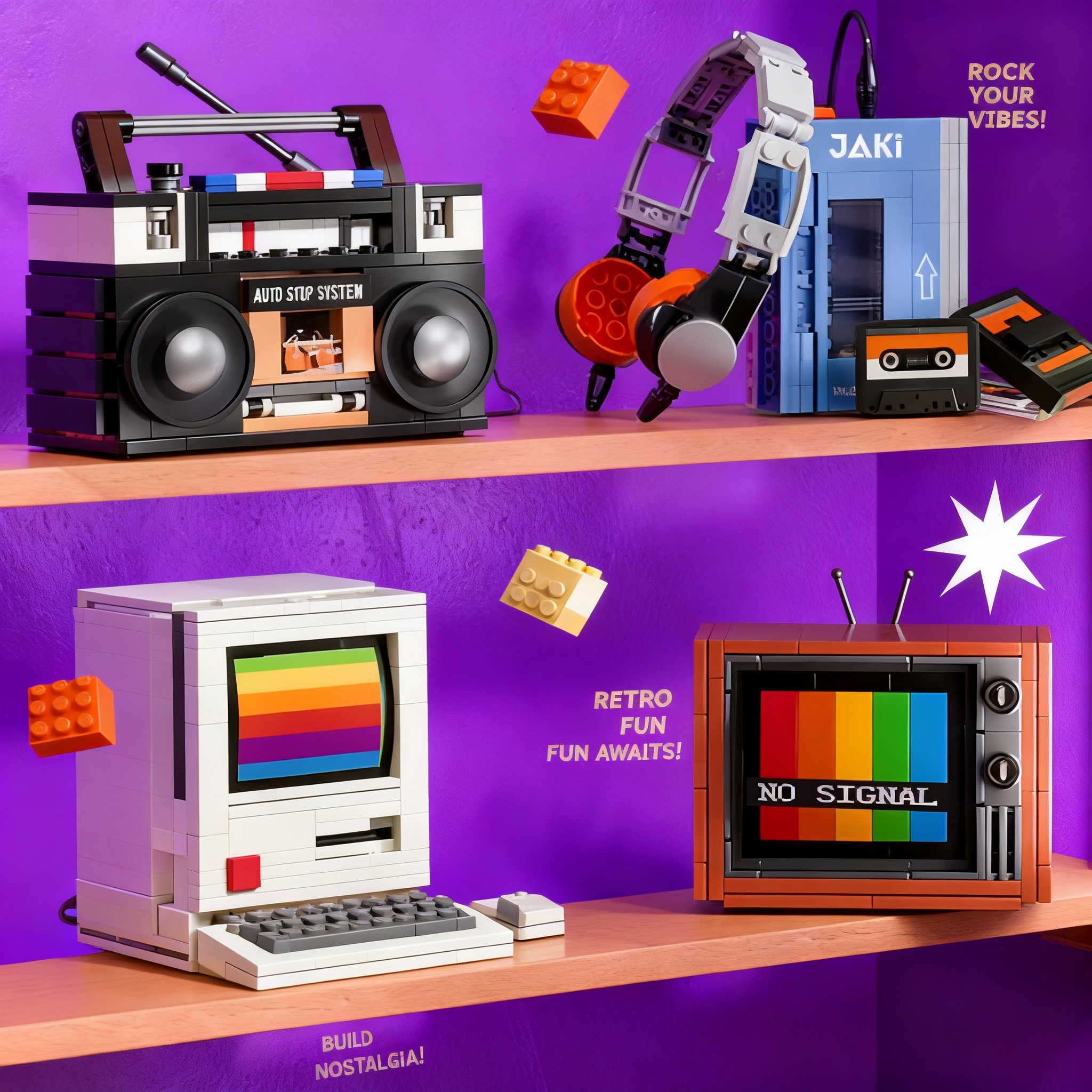 Retro DIY Building Blocks TV R - Gaming Consoles recensione e prezzo