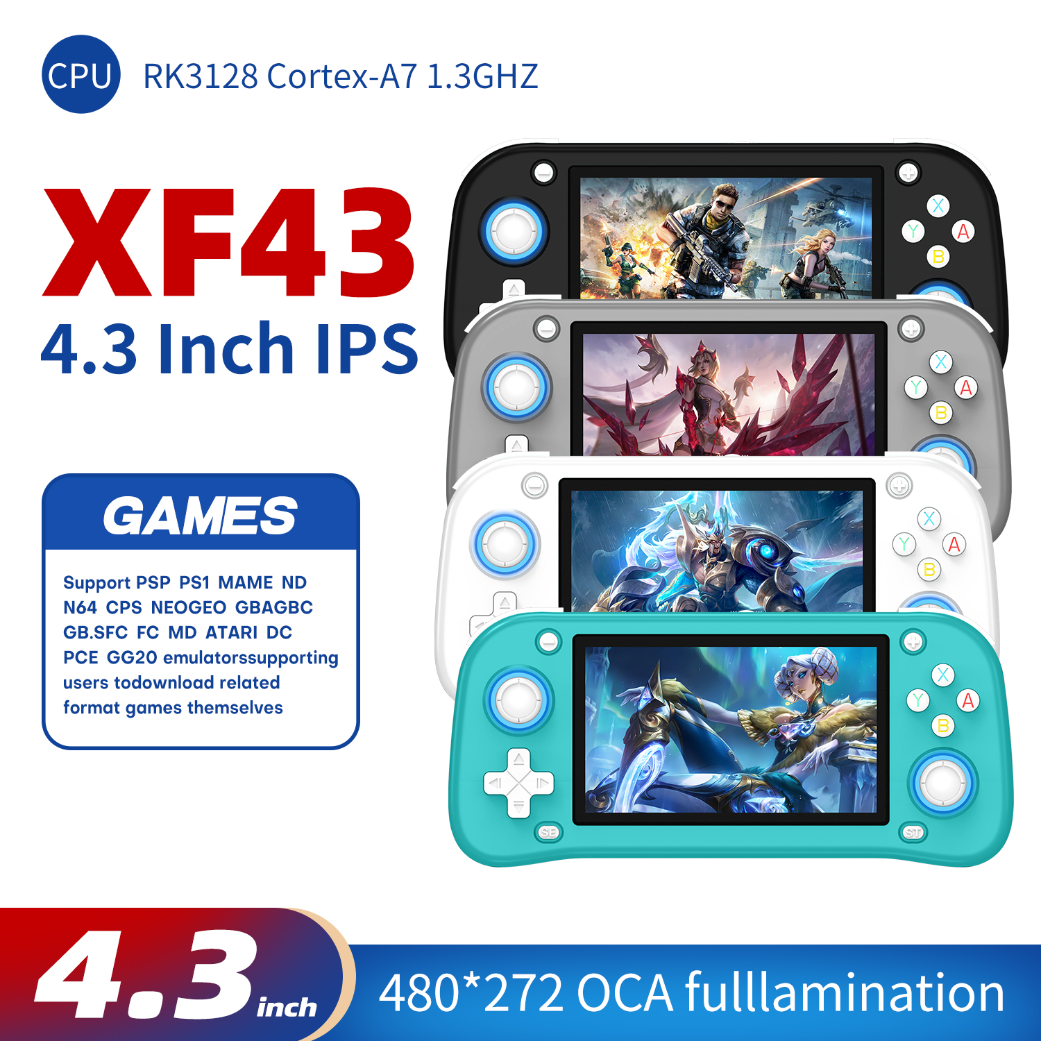 AISLPC XF43 4.3 inch Retro Han - Gaming Console For 7 Year Old recensione e prezzo