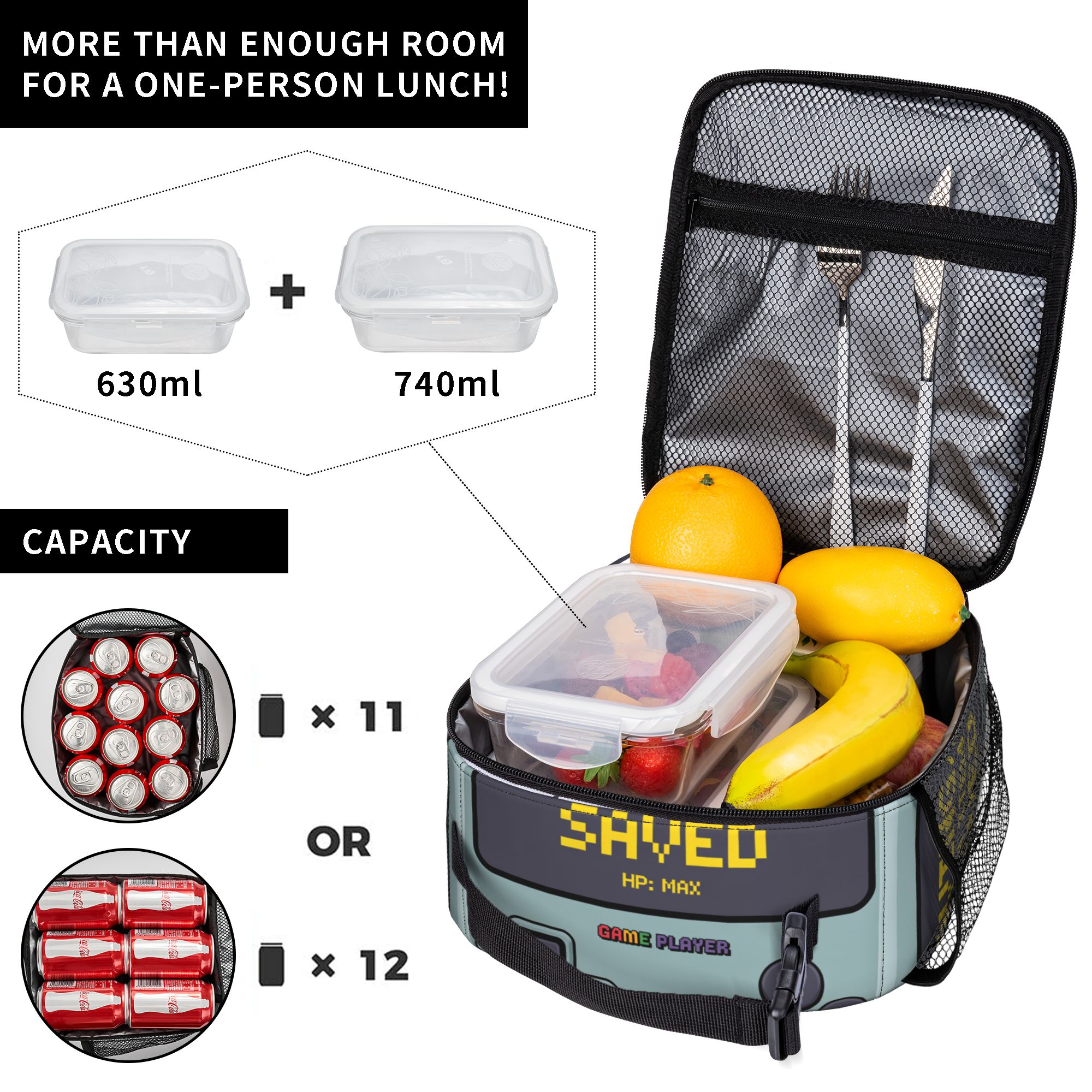 Retro Video Game Lunch Bag for - Gaming Console Design recensione e prezzo