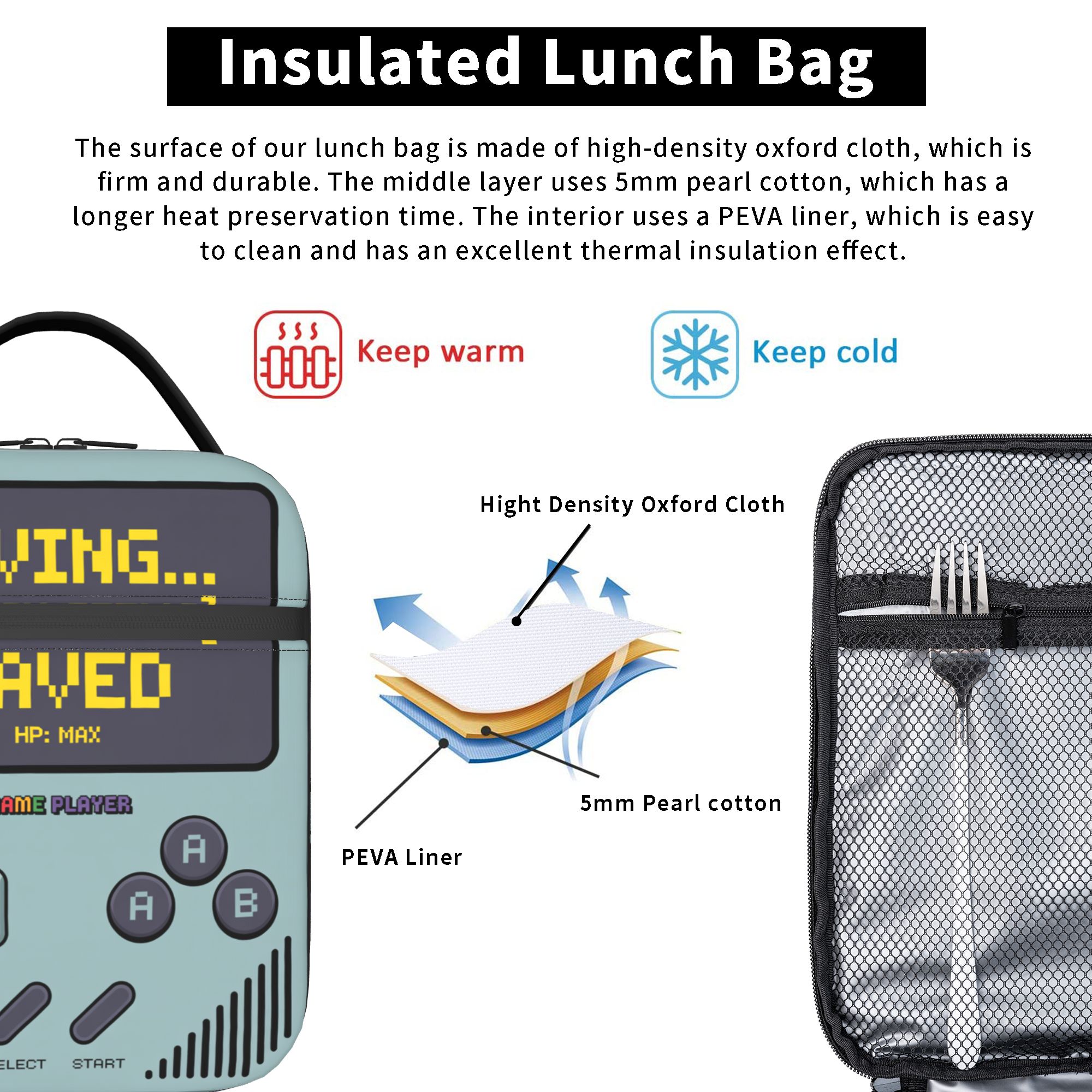 Retro Video Game Lunch Bag for - Gaming Console Design recensione e prezzo